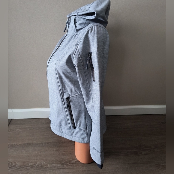 Light Blue Utility Jacket with Fitted Style and Stand-Up Collar - Picture 3 of 14